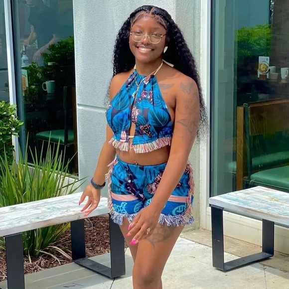Jurllyshe: printed tassel set - Picture 1 of 3